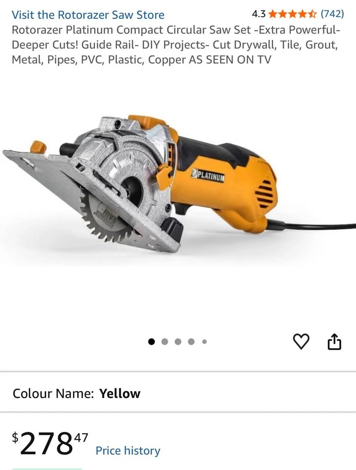 BRAND NEW ROTORAZER PLATINUM COMPACT SAW - photo 3