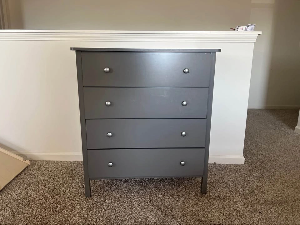 Gray Baby Nursery Set – Crib + Dresser + Changing Table - photo 2