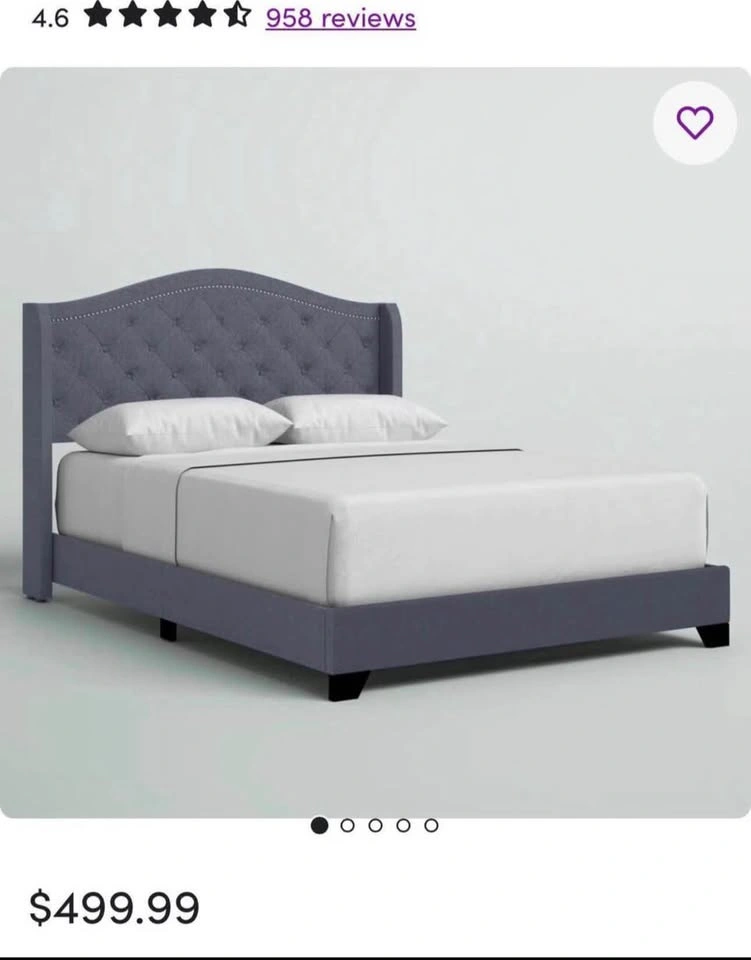 Brand New Upholstered Queen Bed— $300 - photo 2