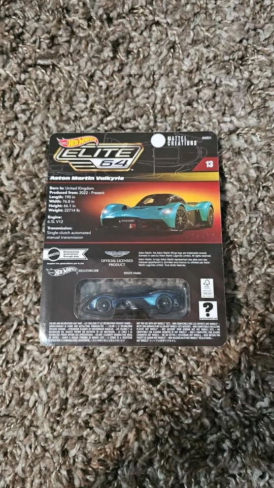 Aston Martin Valkyrie Hot Wheels Elite64 ⚽ - photo 2