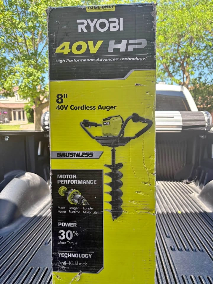 RYOBI 40V HP Brushless 8" Cordless Earth Auger (Tool Only)
