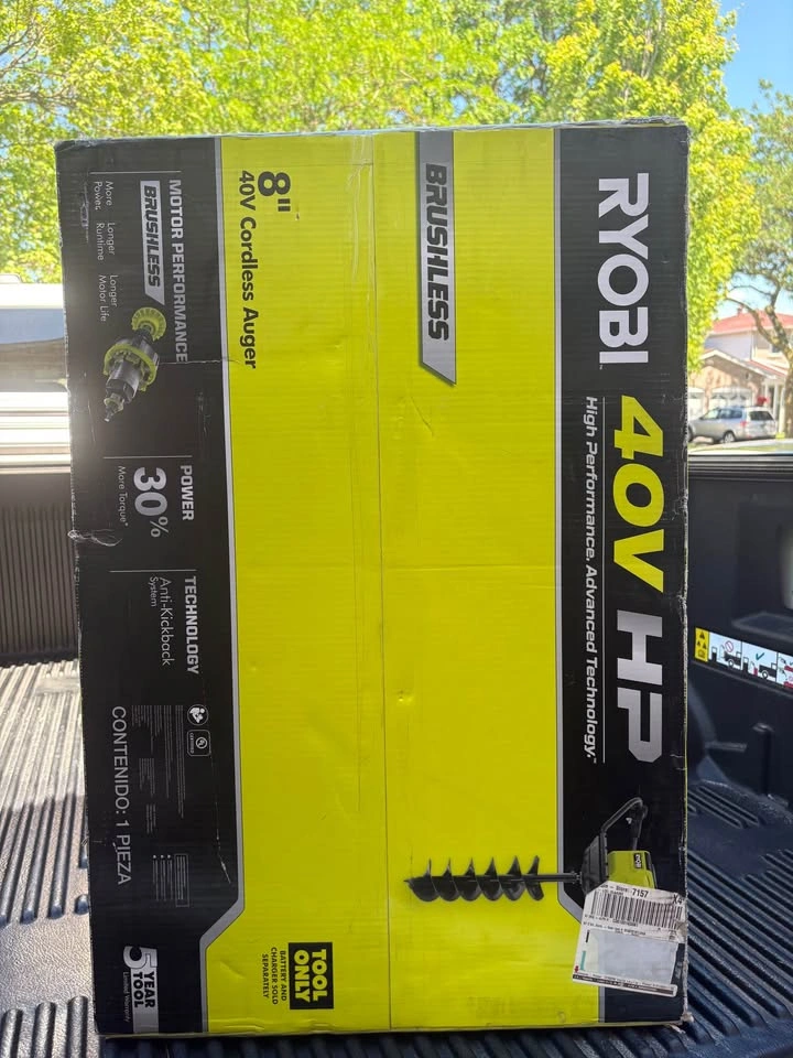 RYOBI 40V HP Brushless 8" Cordless Earth Auger (Tool Only) - photo 2