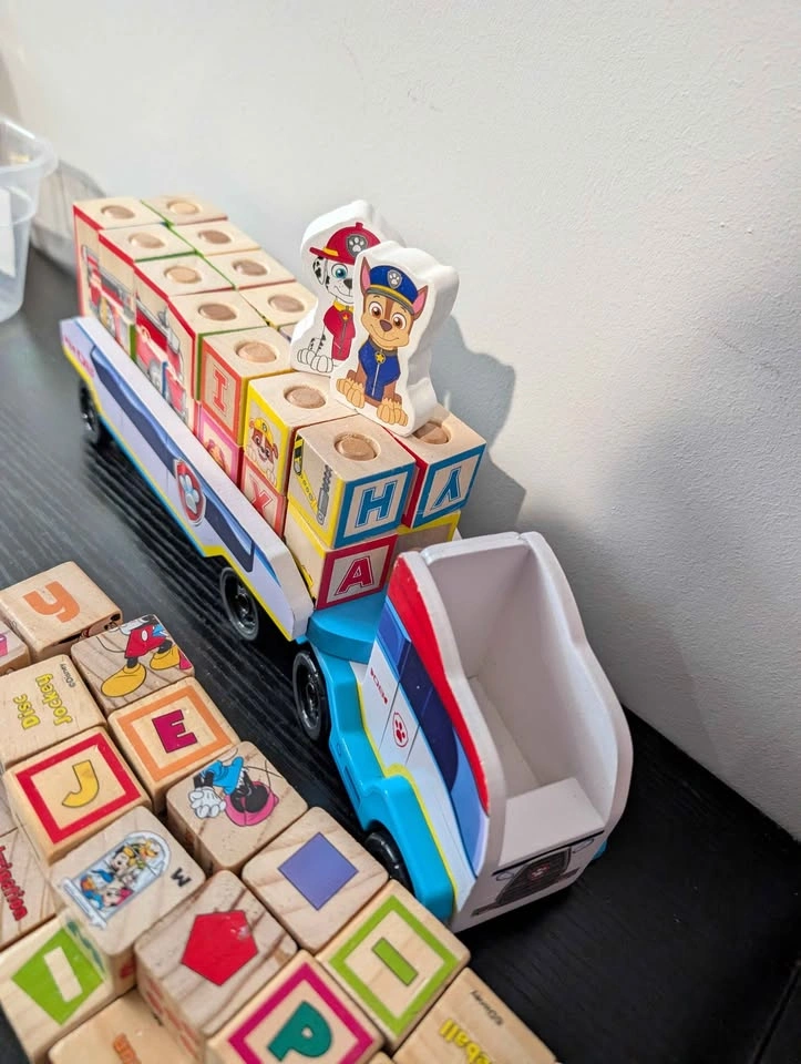 Wooden blocks paw patrol - photo 2