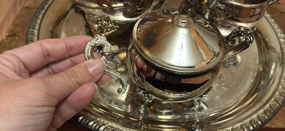 Vintage Silver plated tea set - photo 2