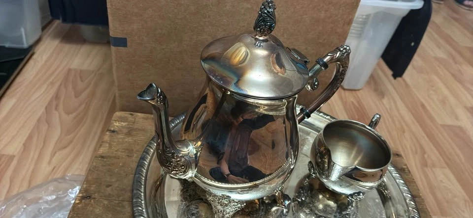 Vintage Silver plated tea set - photo 4