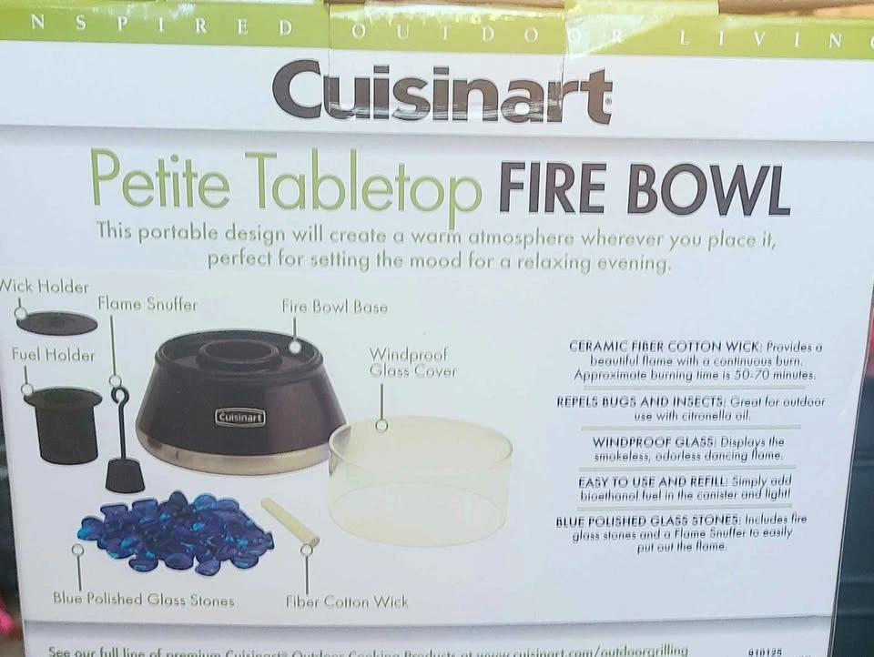 NEW IN BOX – Cuisinart Petite Tabletop Fire Bowl - photo 3
