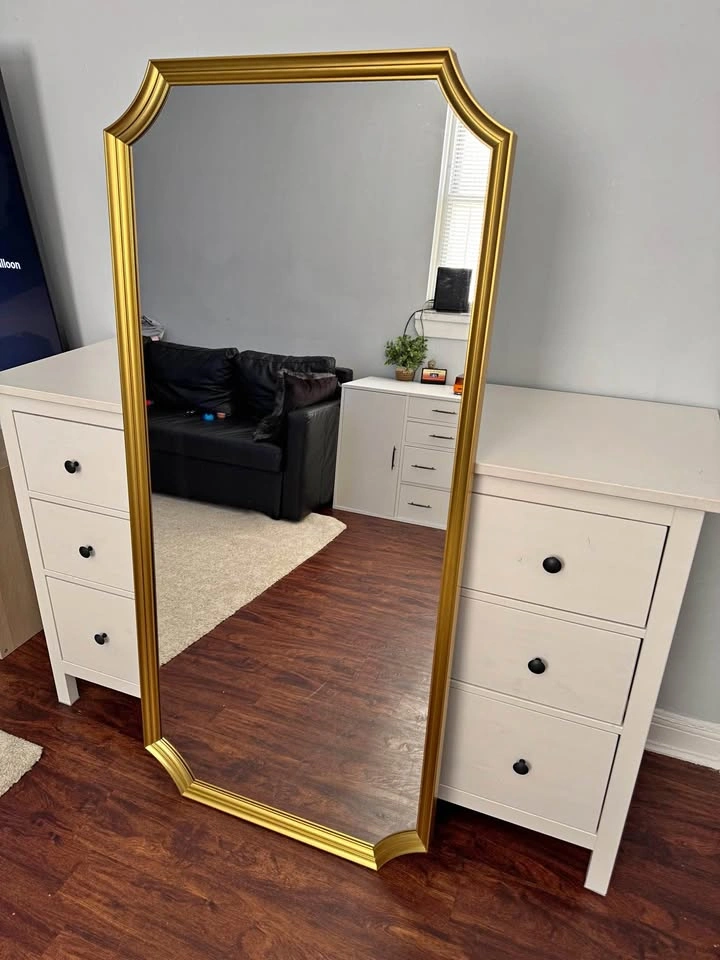 IKEA SVANSELE Mirror, Gold