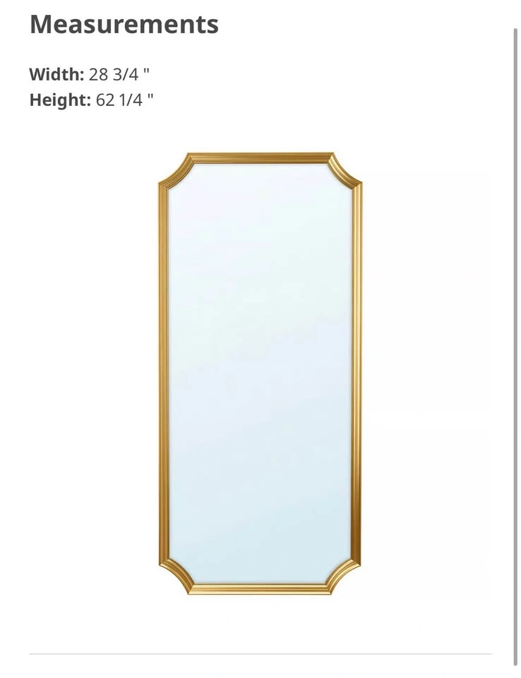 IKEA SVANSELE Mirror, Gold - photo 3