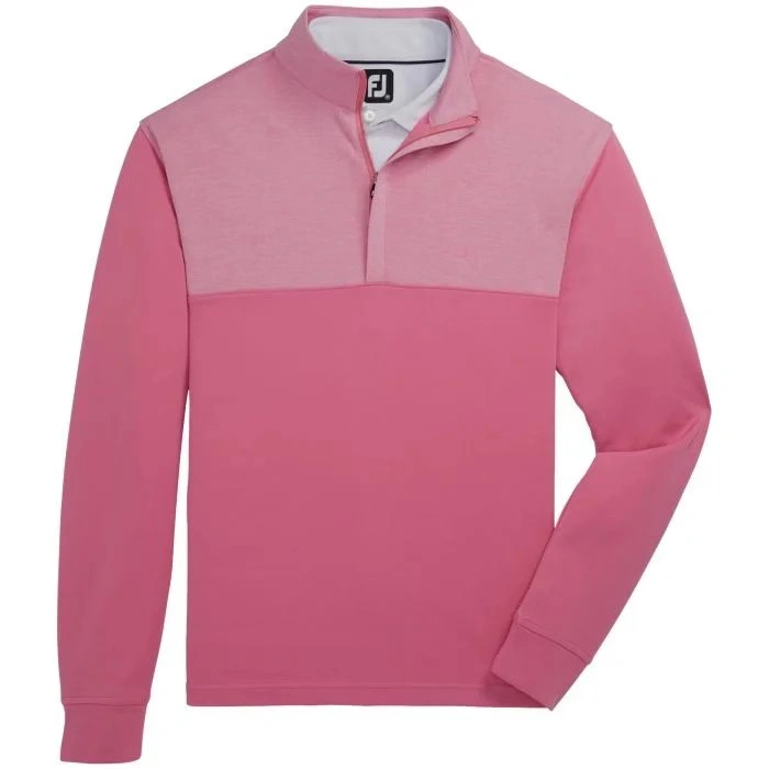 FootJoy Heather Yoke Half-Zip Midlayer Rose Large - photo 3