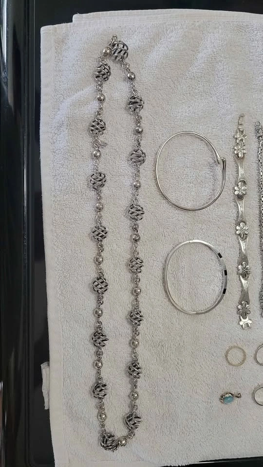 Very UNIQUE Solid Sterling Silver 28" Chain (88.8 grams) - photo 3