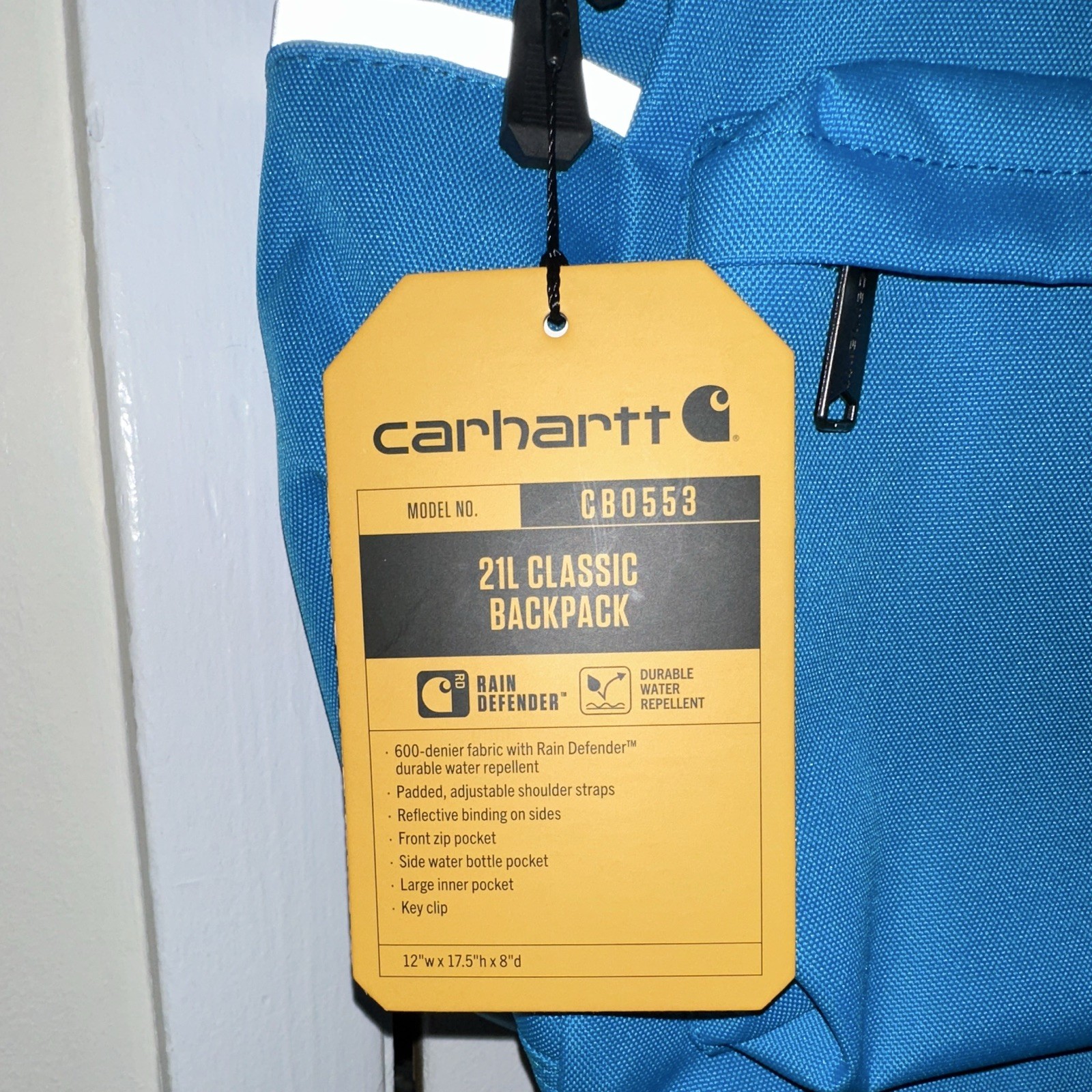 Carhartt 21L Classic Backpack Blue Water Resistant Fits 15" Lapt - photo 2
