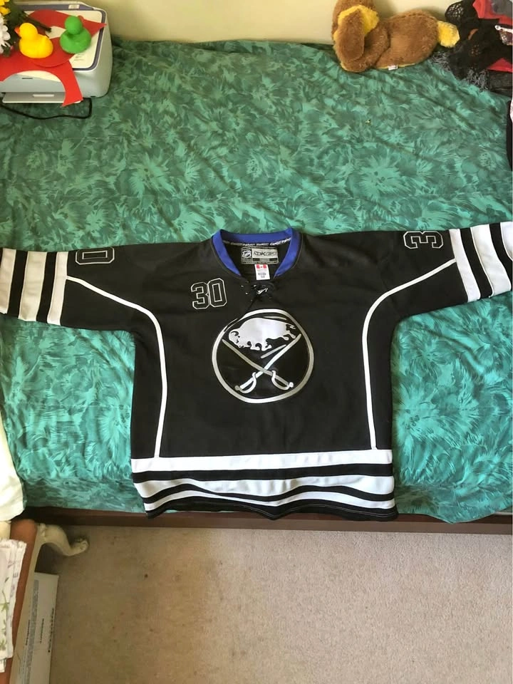 Buffalo Sabres Ryan Miller Lights Out Stiched Jersey