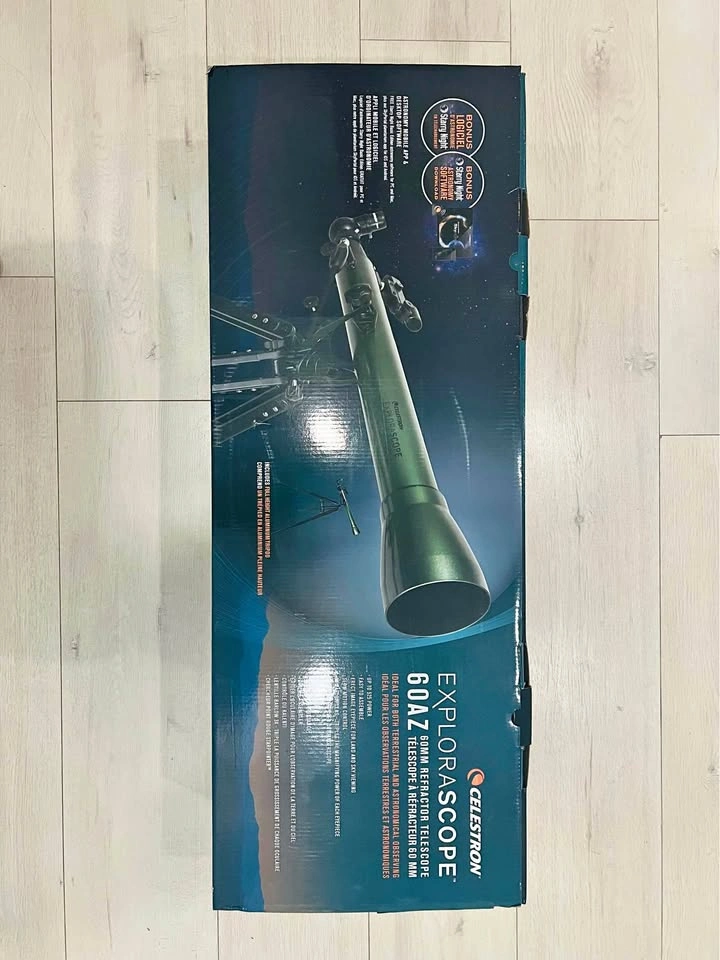 Celestron ExploraScope 60AZ Telescope – Brand New – Complete Kit