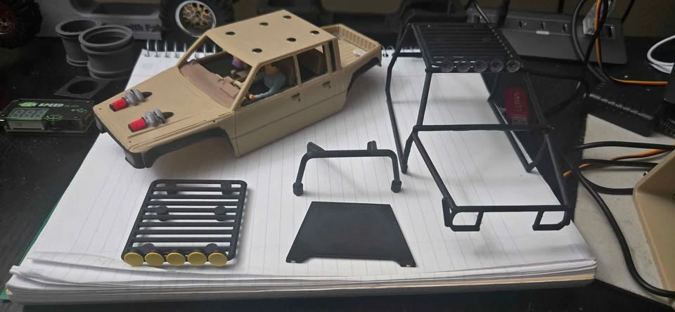⚽Scx24 fully upgraded gladiator wheelbase with 3D printed body - photo 2