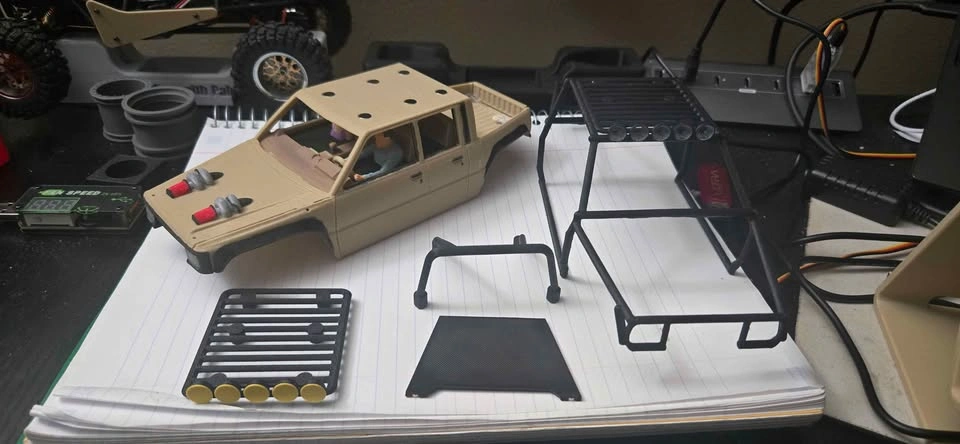 ⚽Scx24 fully upgraded gladiator wheelbase with 3D printed body - photo 3