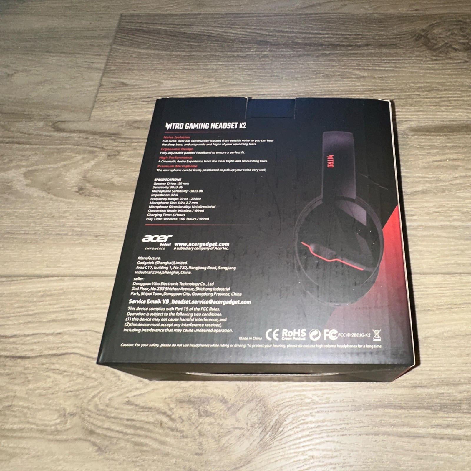 Acer Nitro Gaming Headset K2 USB Wired Over-Ear Boom Mic - photo 3