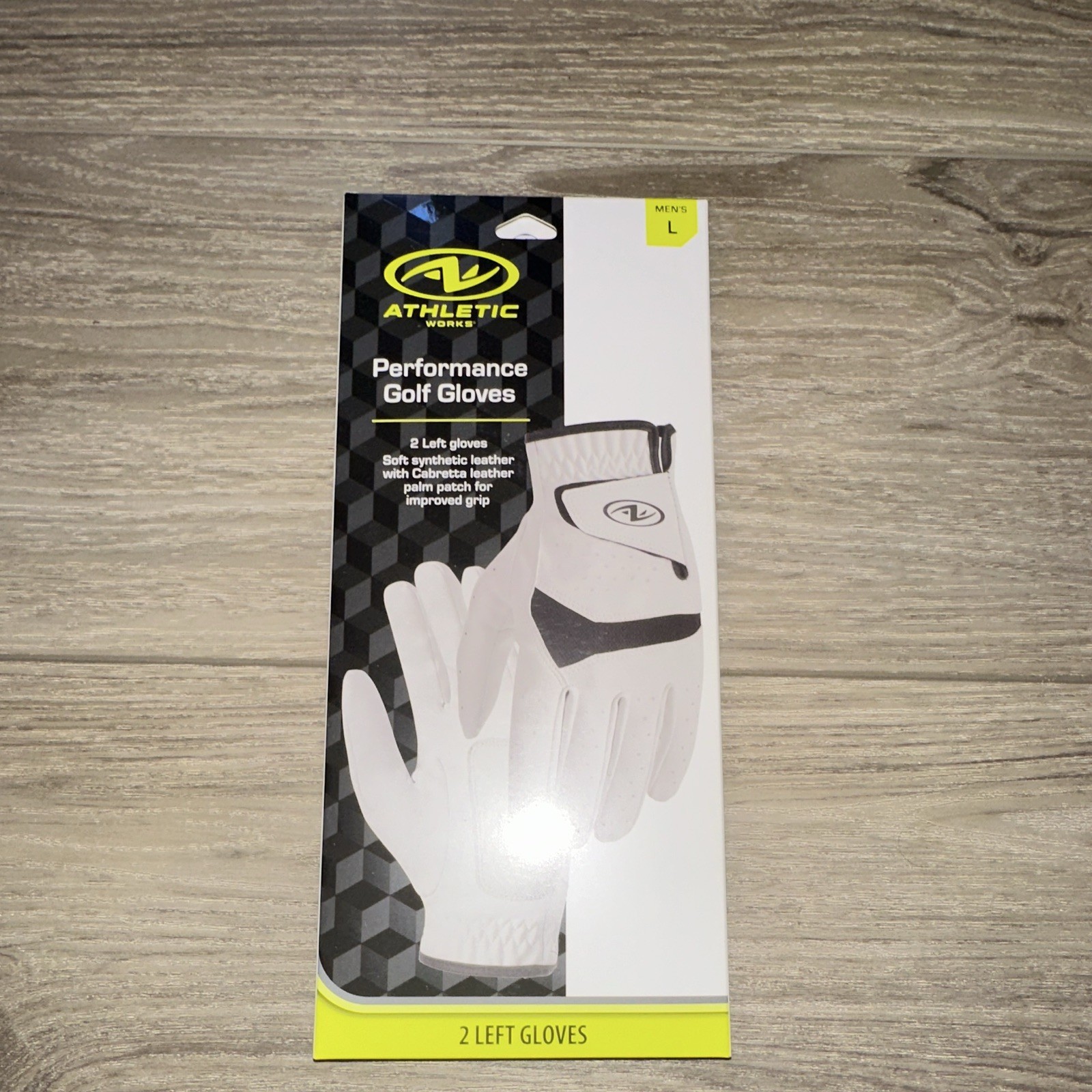 Athletic Works Men's Left Hand Golf Gloves L 2-Pack - photo 2