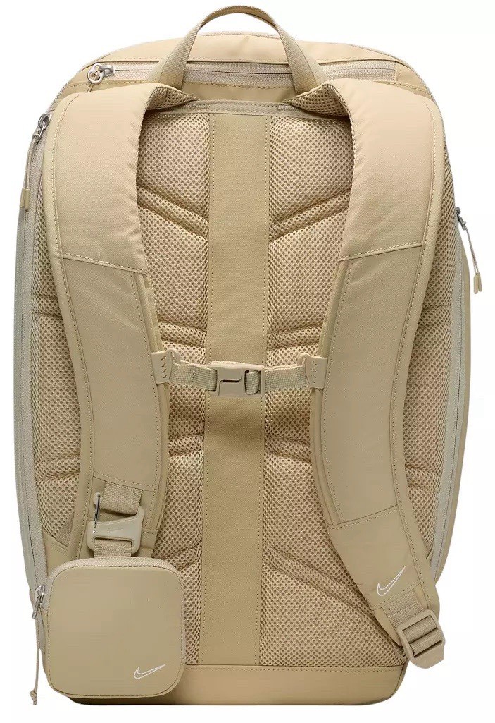 Nike 21L Beige Backpack Solid Zip Adjustable Strap Men's Travel - photo 2