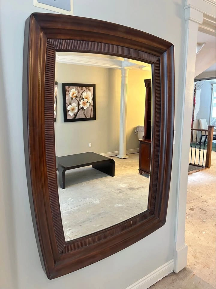 Mirror with Wood Frame