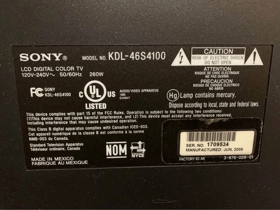 SONY BRAVIA TV 46” - photo 5