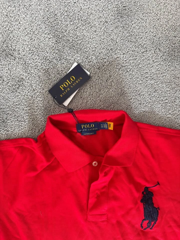 Red polo t shirt - photo 2