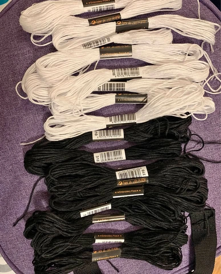18 Embroidery Cotton Skeins