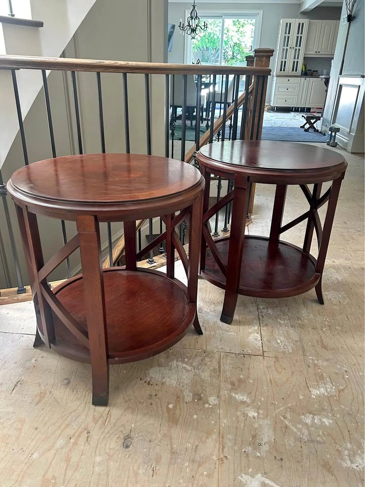 Two Solid Wood Tables