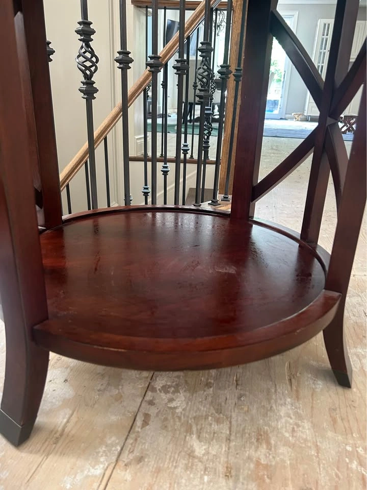 Two Solid Wood Tables - photo 4
