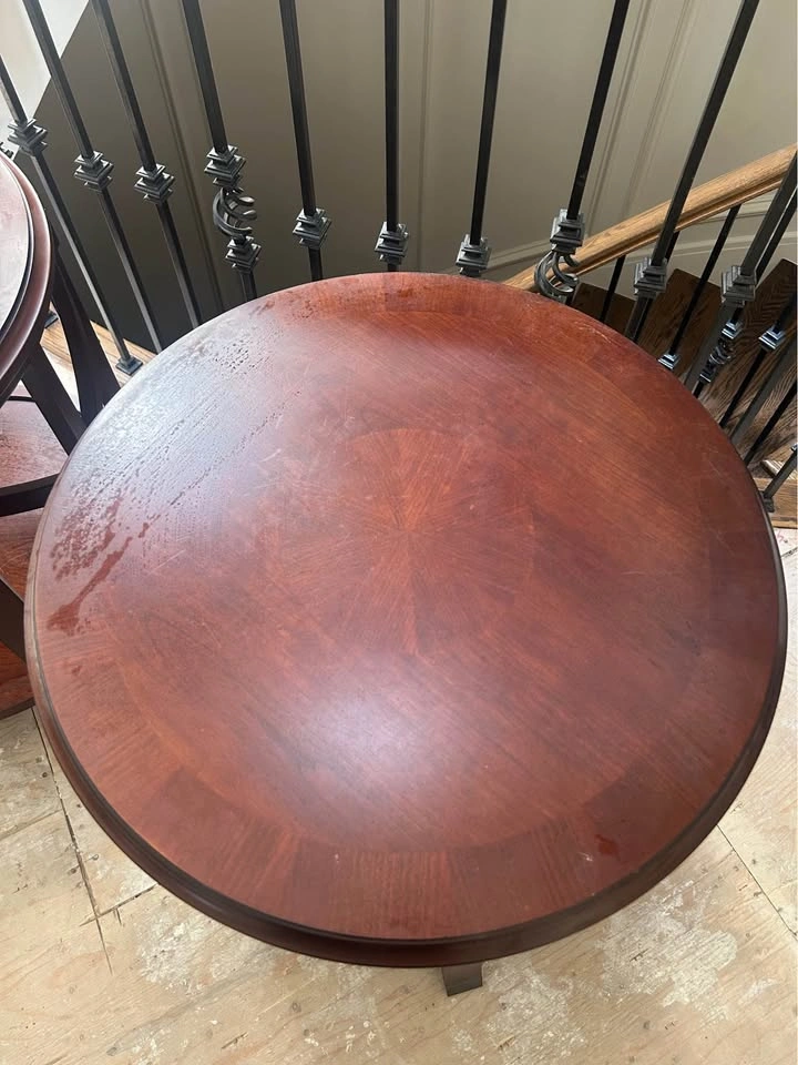 Two Solid Wood Tables - photo 5