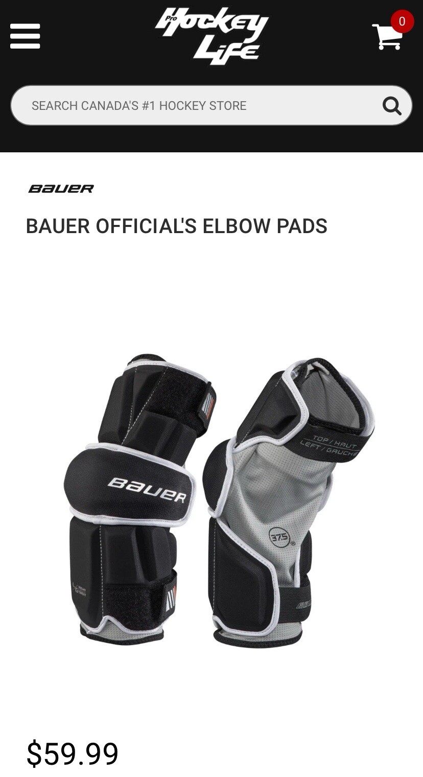Brand New Bauer Official Elbow Pads - Size Small - photo 5