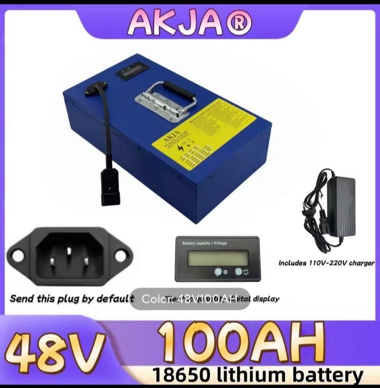 New 48V 100Ah Lithium Battery w Charger - E-Bike/Solar/Scooter