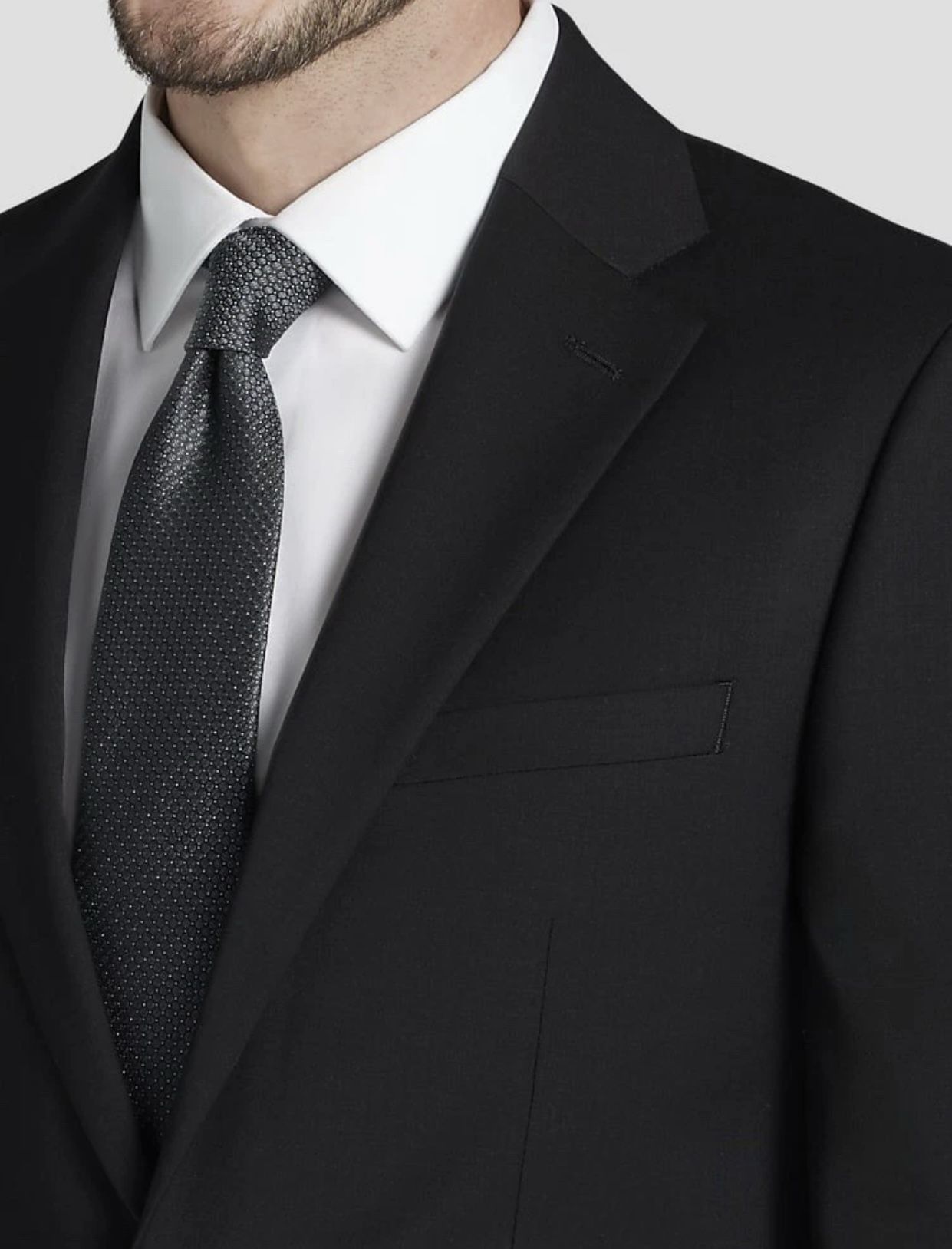 NEW Calvin Klein X-Fit Slim Fit Suit Black 40R Jacket 34x34 Pant - photo 2