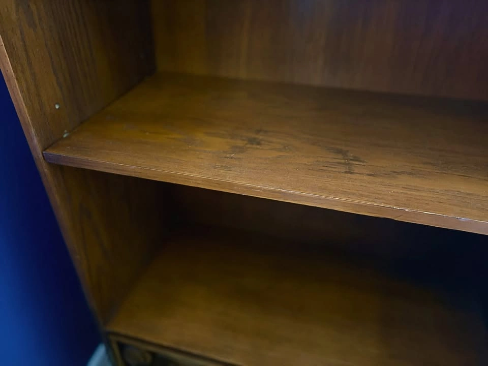 Vintage Carved Sturdy Real Wood Bookcase(s) w/ Cabinet - photo 3