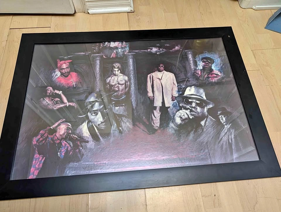 Hiphop Tupac Biggie Large Portrait Picture Frame