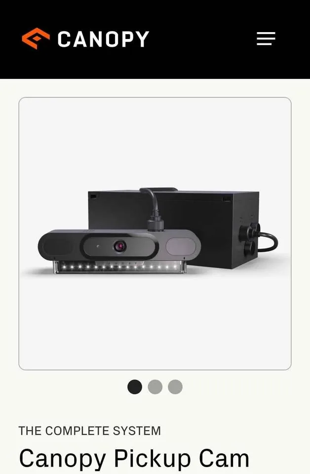 Canopy Pickup camera security camera system image indicator(5)