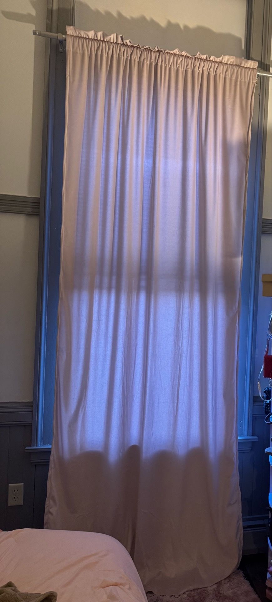 Pink curtain