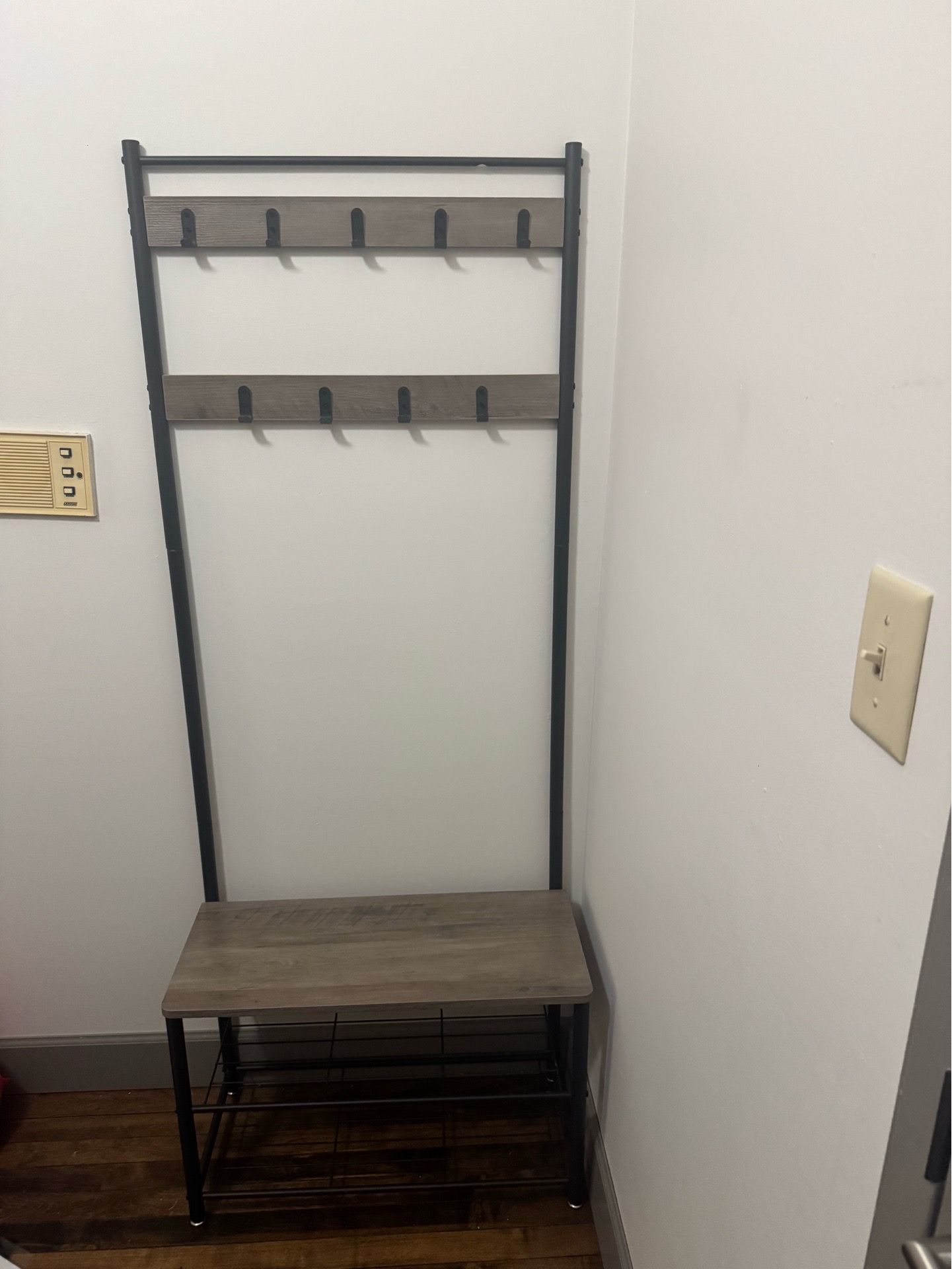 Shoe and coat rack