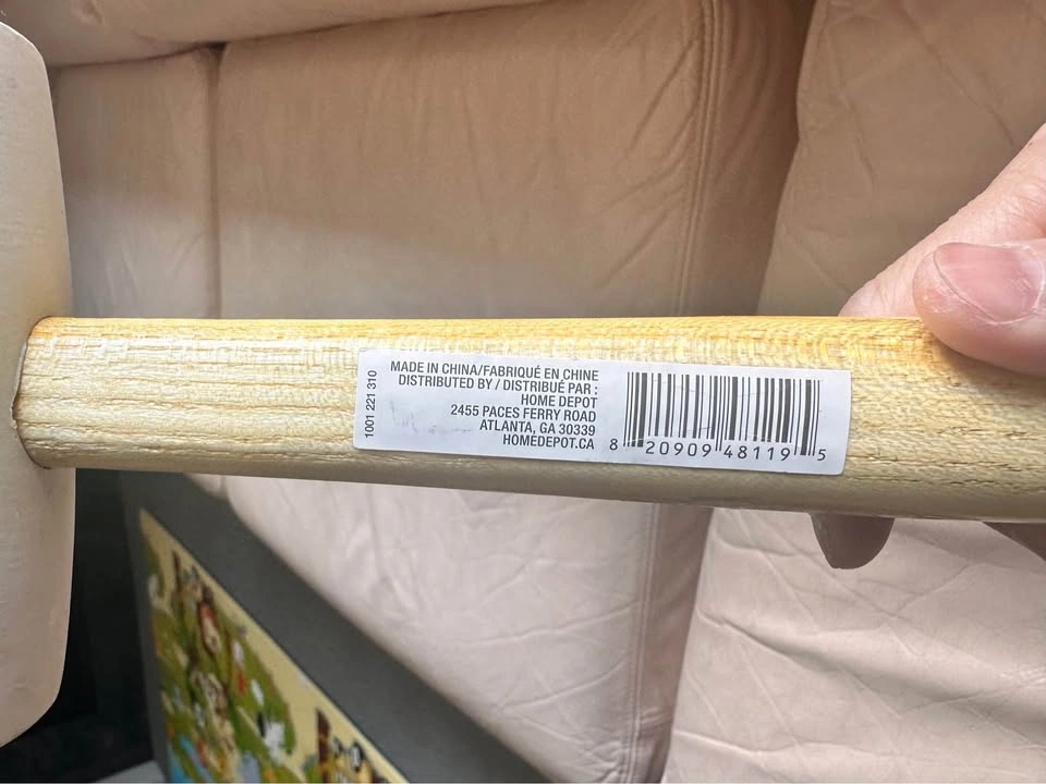 Anvil 32oz White Rubber Mallet with Wood Handle - photo 2