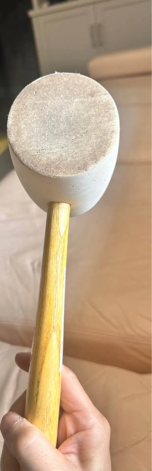Anvil 32oz White Rubber Mallet with Wood Handle - photo 3