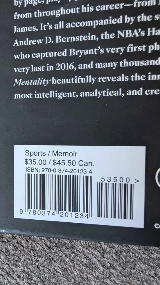 Kobe Bryant Mamba mentality book new - photo 3