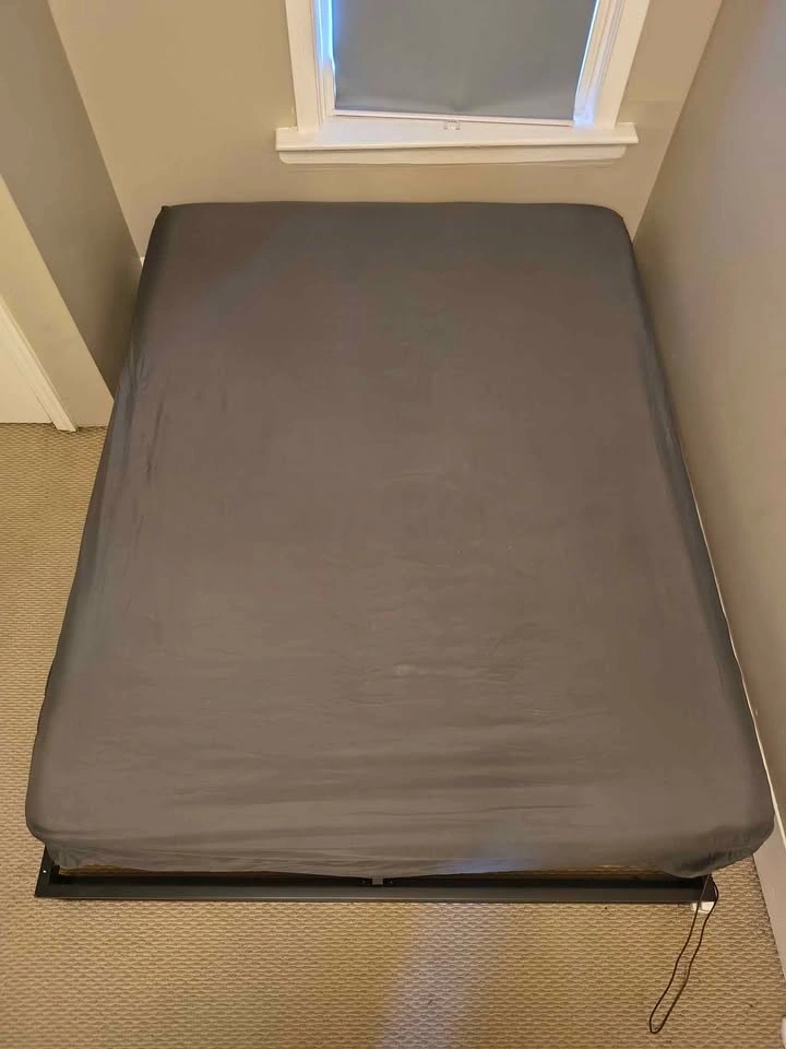 Queen sized comfy bamboo spring mattress and bed frame - photo 2