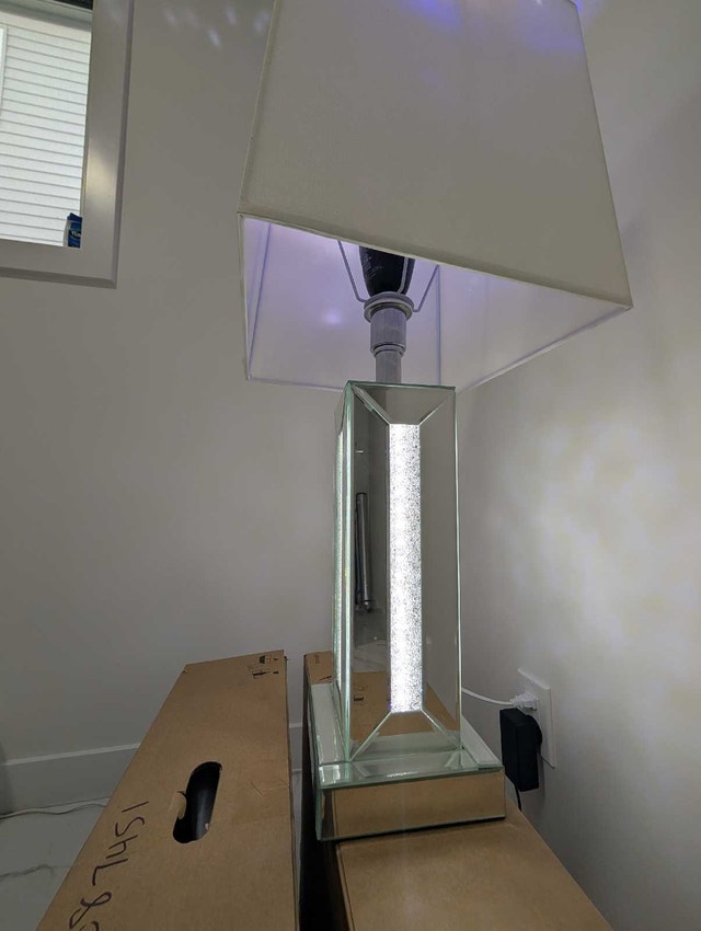 Glass Lamp from bricks - photo 3