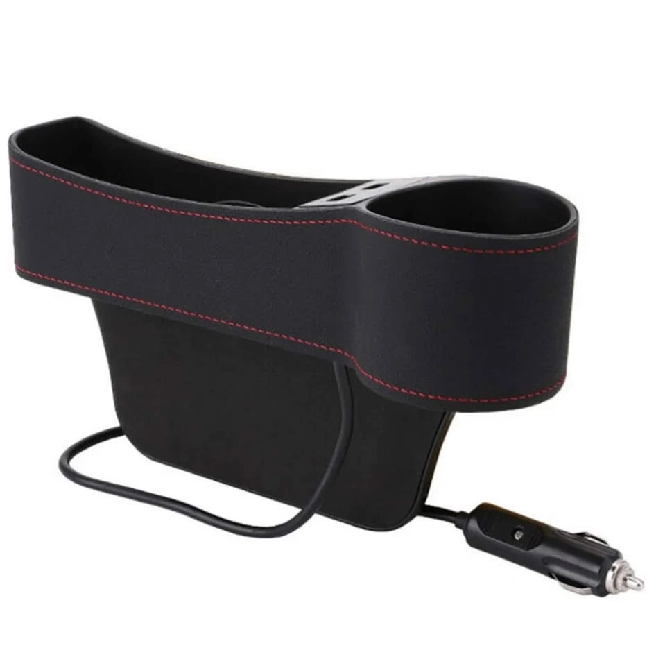 New 12volt Car Seat Side Organizer with USB Charger - photo 2