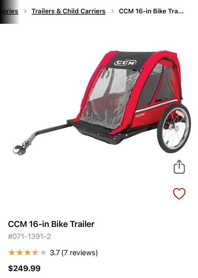 20” ccm bike trailer - photo 4