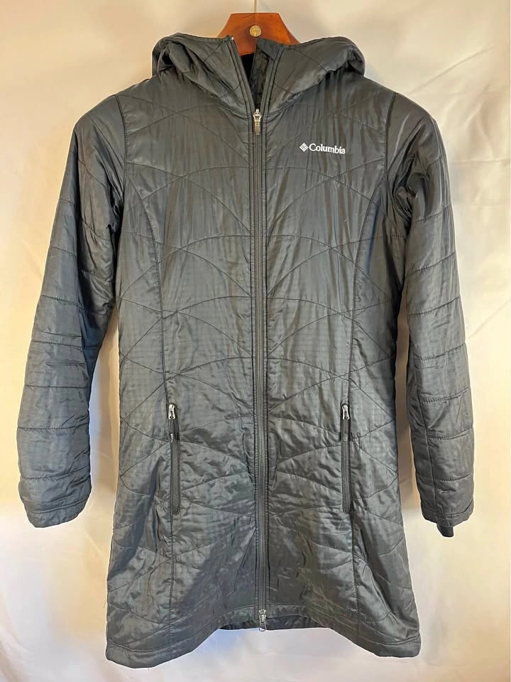 Columbia Omni-Heat Full Length Hooded Puffer Jacket - Women’s Sm