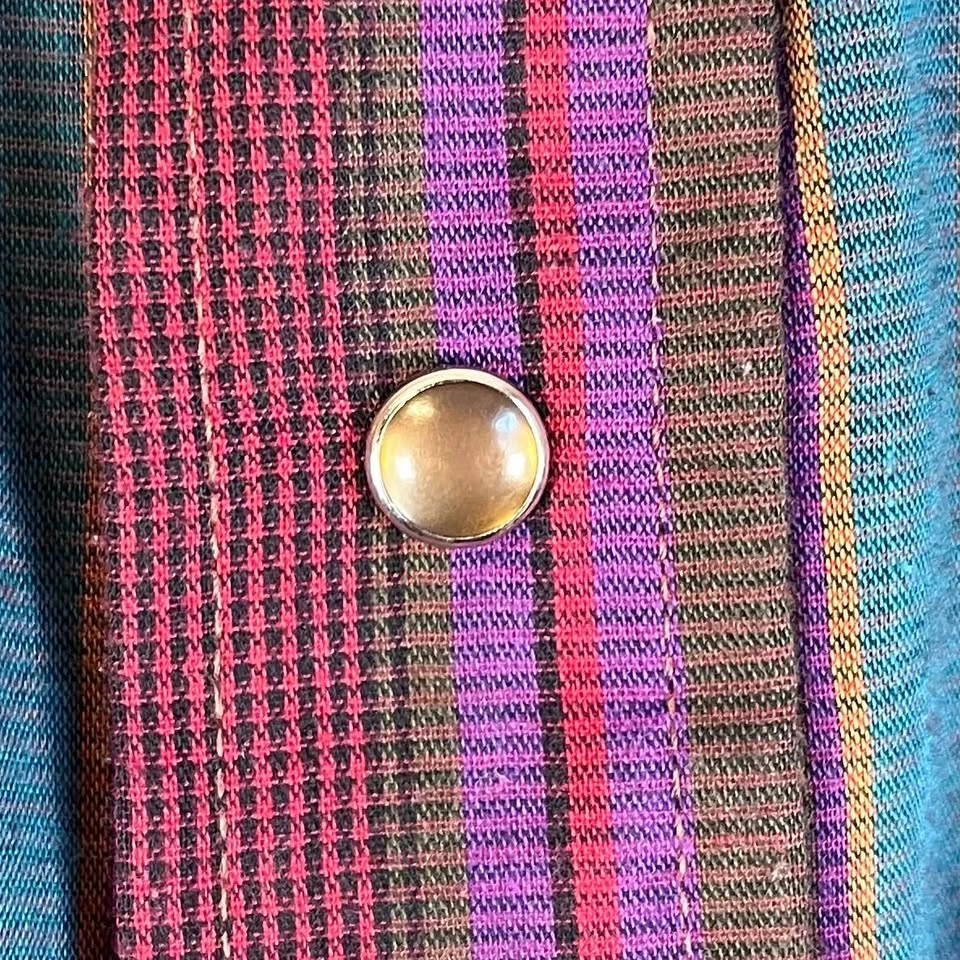 Vintage Panhandle Slim Striped Western Pearl Snap Shirt Large - photo 4