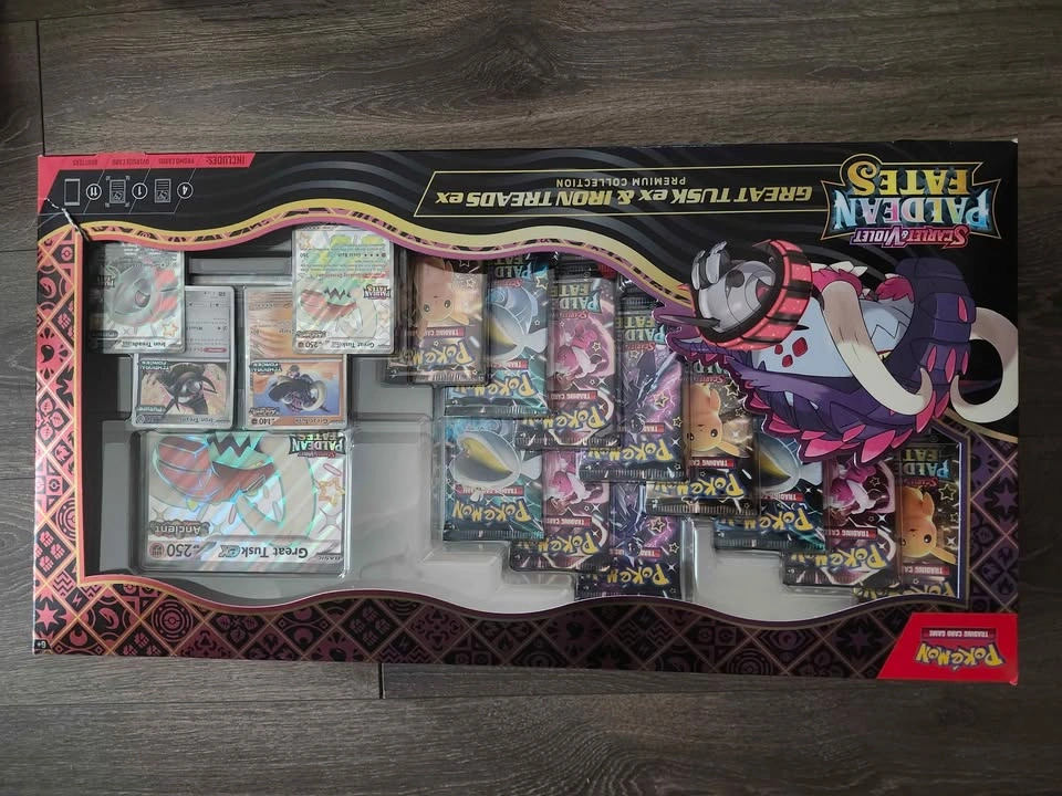 Pokemon Paldean Fates Great Tusk ex Iron Threads ex Premium Coll - photo 2