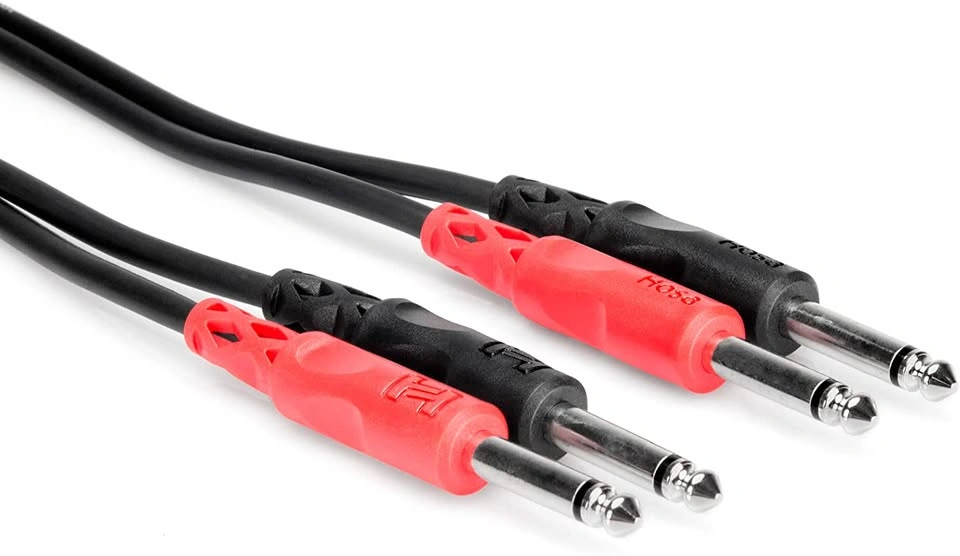 Dual 1/4" TS to Dual 1/4" TS Stereo Interconnect Cable, 2 Meters - photo 2
