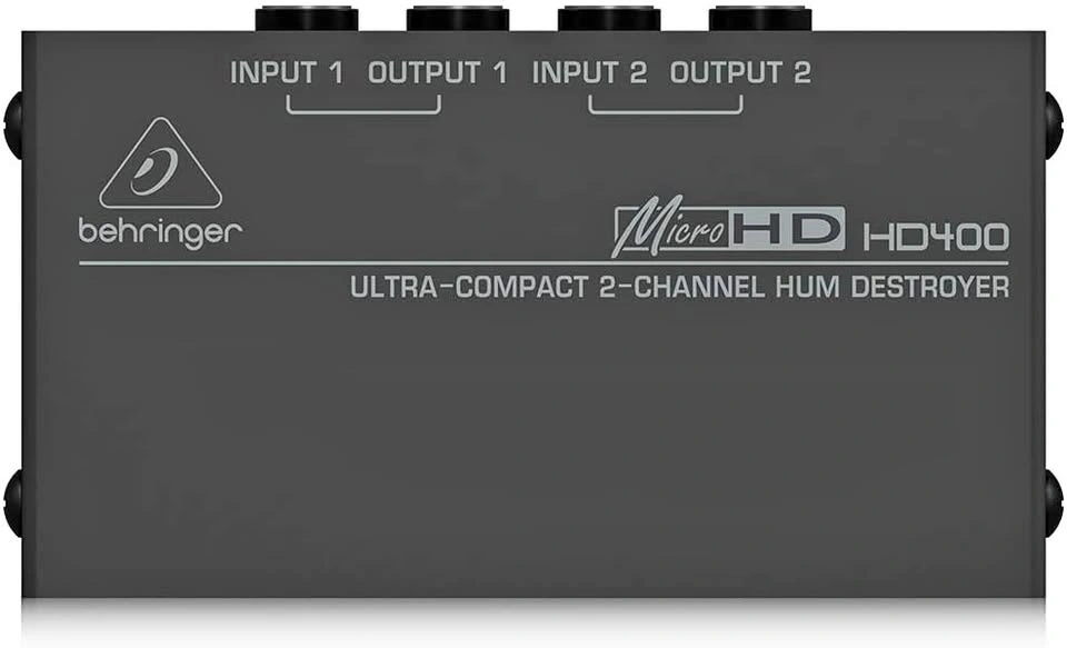 Behringer MicroHD HD400 Ultra-Compact 2-Channel Hum Destroyer
