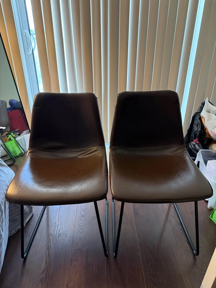 Dining Bucket Chair, 2 Count, Brown - photo 2